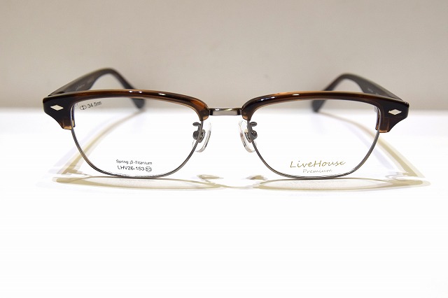 Live House ライブハウス LHV26-153 col.3 殴ること型眼鏡ひな形新品めがねメガネサングラスメンズレディース成人男性用成人女性用