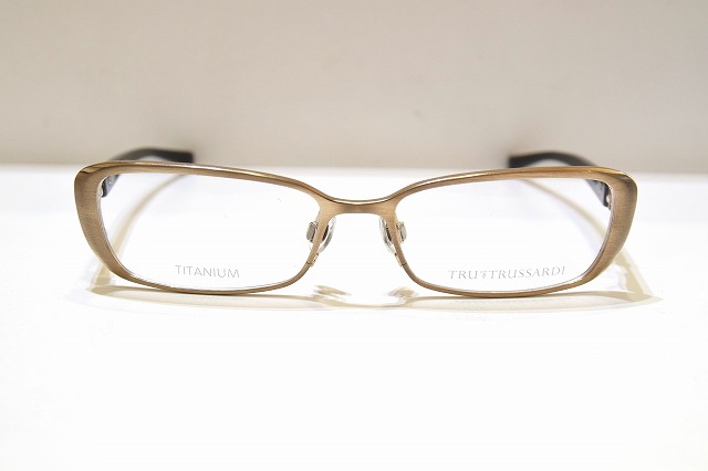 TRUSSARDI トラサルディ TR-12507 GD ヴィンテージメガネフレーム新品めがね眼鏡サングラスメンズレディース男性用女性用｜King メガネ