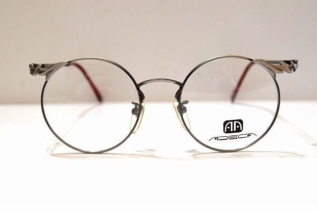 ADECA? A-312? col.ATSヴィンテージメガネフレーム新品めがね眼鏡サングラスメンズレディース男性用女性ラウンド丸型