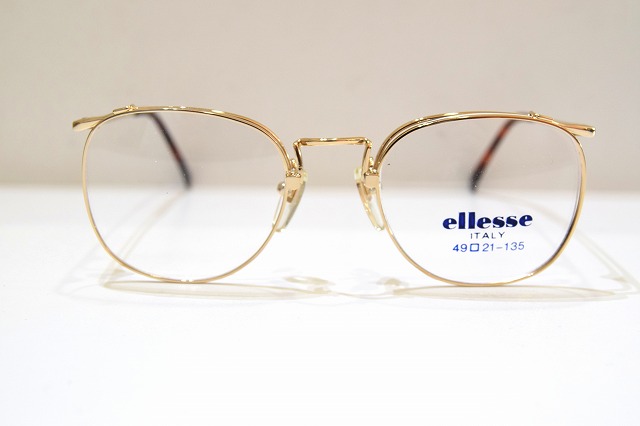 ellesse(エレッセ)?234 col.GPヴィンテージメガネフレーム新品めがね眼鏡サングラスメンズレディース男性用女性用クラシック