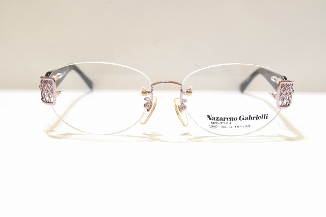 Nazareno Gabrielli ナザレノガブリエリ NR-7504? col.2 ヴィンテージメガネフレーム新品めがね眼鏡サングラスメンズレディース男性用女性用｜King メガネ
