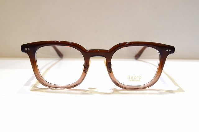 Retro IWAMOTO レトロイワモト RW204 col.3 眼鏡枠組み新品めがねメガネサングラスメンズレディース成人男性用お上さん用古典派音楽