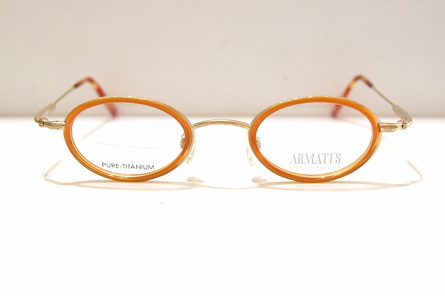 ARMATTS AR3005 col.M GOLD 職人手作りメガネフレーム新品めがね眼鏡サングラスメンズレディース男性用女性用｜King メガネ