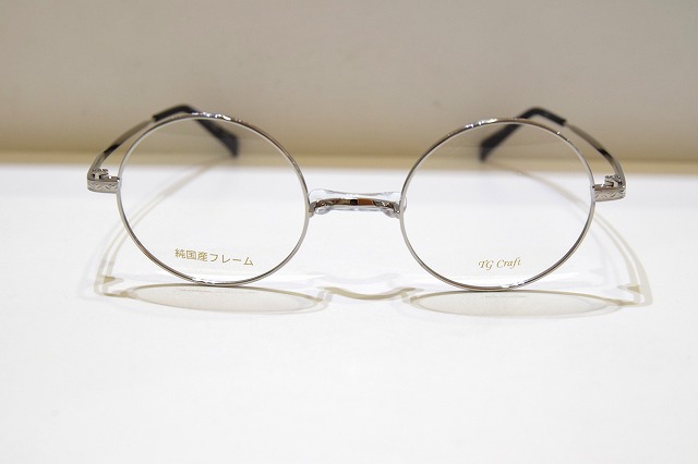 TG Craft TK-1003 col.8 博奕式 ラウンド 眼鏡 一こま 新品 めがね メガネ 黒眼鏡 メンズ レディース 成人男性用 お上さん用