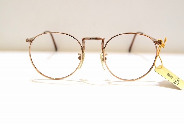 KENT ケント 8113? col.赤銅色 ビンテージ 眼鏡 一こま 新品 めがね メガネ 黒眼鏡 メンズ レディース 成人男性用 お上さん用 日本製