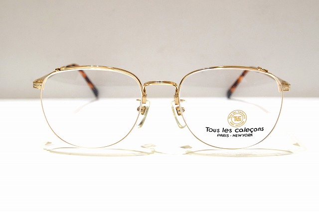 Tous les calecons TL-029 col.3M GOLDヴィンテージメガネフレーム新品めがね眼鏡サングラスメンズレディース日本製クラシック