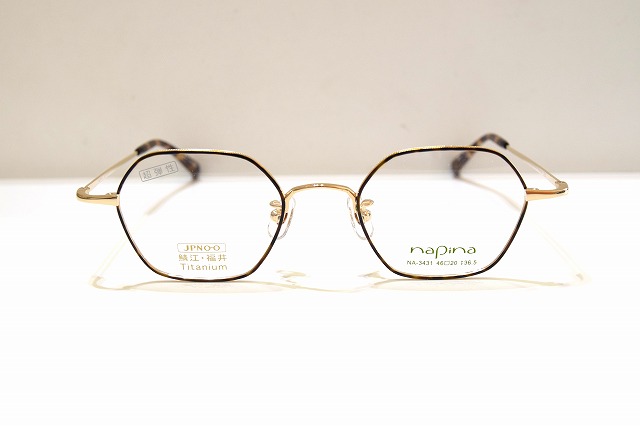 楽天市場】napina NA-3431 GGR メガネフレーム新品めがね眼鏡