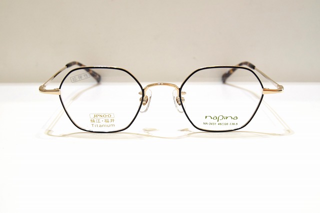 楽天市場】napina NA-3431 GGR メガネフレーム新品めがね眼鏡