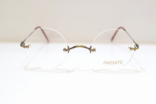 PASSATO パッサート 1011 col.GR ヴィンテージメガネフレーム新品めがね眼鏡サングラスメンズレディース男性用女性用｜King メガネ 14,040円