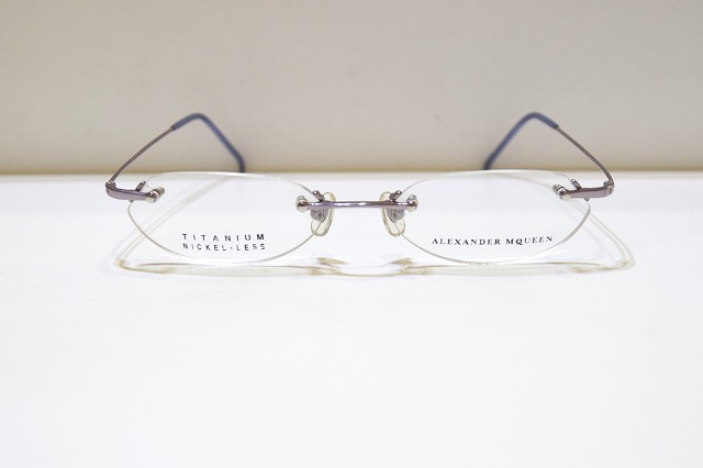 ALEXANDER MCQUEEN アレキサンダーマックイーン 41-0001 col.3 ヴィンテージメガネフレーム新品めがね眼鏡サングラスメンズレディース男性用女性用