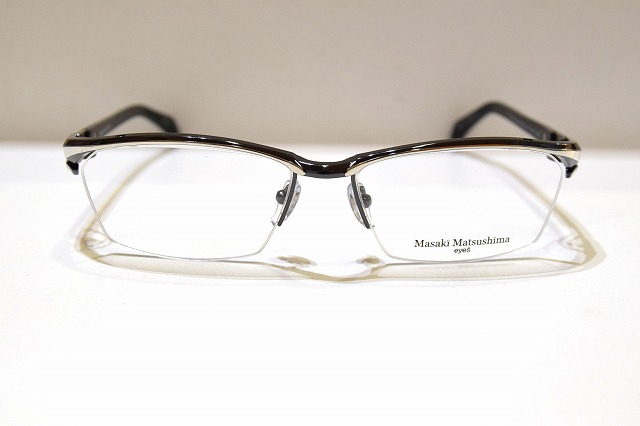Masaki Matsushima マサキマツシマ MF-1265 col.3 眼鏡ひな形 新品 めがね メガネ 黒眼鏡 メンズ レディース 成人男性用 亭主もち用 日本製 度付き添い人