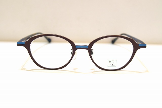 Putri プトゥリ EP-941 col.1 眼鏡 ひな形 新品 めがね メガネ 黒眼鏡 メンズ レディース 成人男性用 亭主もち用 日本製