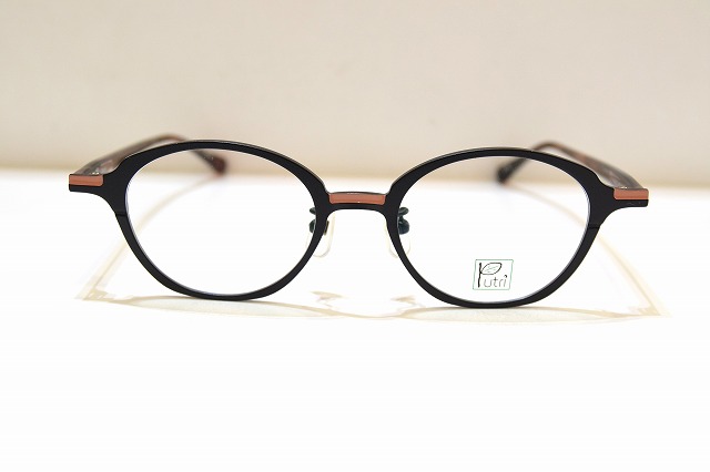 Putri プトゥリ EP-941 col.2 眼鏡 ひな形 新品 めがね メガネ 黒眼鏡 メンズ レディース 成人男性用 亭主もち用 日本製