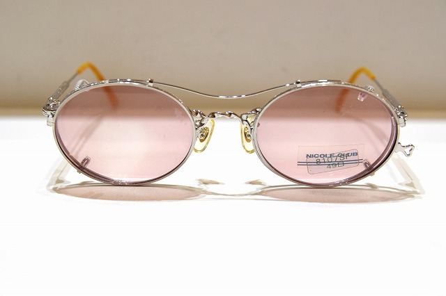 NICOLE CLUB ニコル 8107 SL-U ヴィンテージ メガネ フレーム 新品 めがね 眼鏡 サングラス メンズ レディース 男性用 女性用 日本製クリップオン|King メガネ