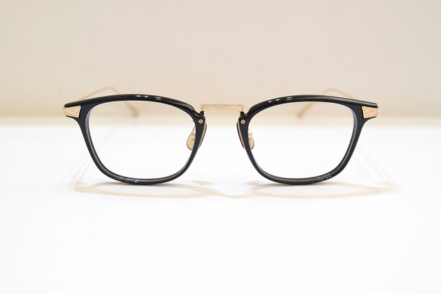 内藤熊八作 N-414 col.1 眼鏡 一こま 新品 めがね メガネ 黒眼鏡 メンズ レディース 成人男性用 お上さん用 日本製