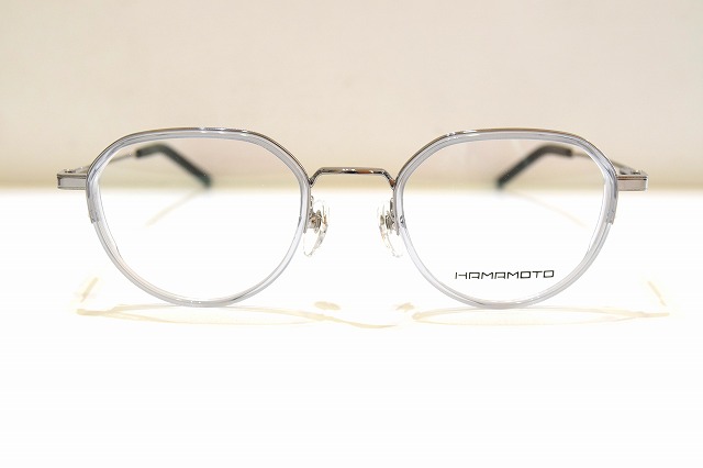 HAMAMOTO ハマモト HT-368 col.3 眼鏡 一こま 新品 めがね メガネ 黒眼鏡 メンズ レディース 成人男性用 お上さん用 日本製