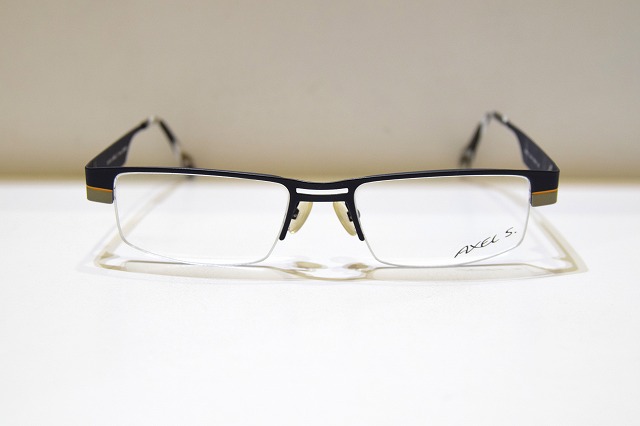 AXEL.S 素粒子加速器 AX752? col.54 ヴィンテージ 眼鏡 ひな形 新品 めがね メガネ 黒眼鏡 メンズ レディース 成人男性用 亭主もち用