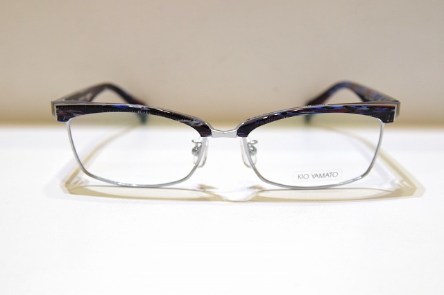 KIO YAMATO キオヤマト KP-J29? col.04 眼鏡 ひな形 新品 めがね メガネ 黒眼鏡 メンズ レディース 成人男性用 亭主もち用 日本製