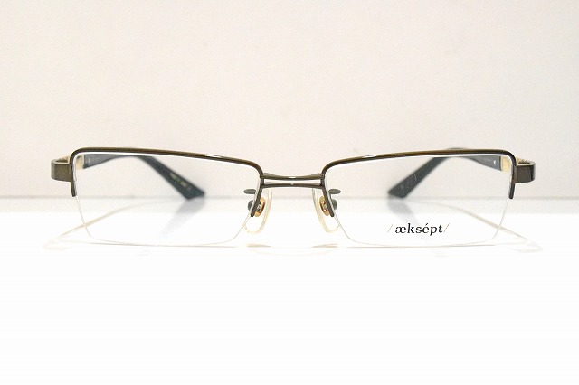 aeksept(アクセプト)AP-2008 col.4ヴィンテージメガネフレーム新品めがね眼鏡サングラスちょい悪ビジネス紳士メンズスーツ|King メガネ