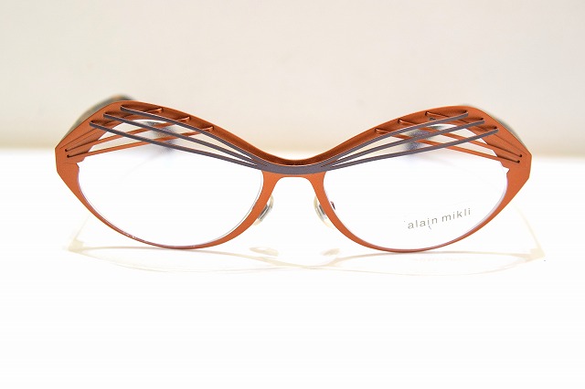 alain mikli アランミクリ AL1290 MOCF ヴィンテージ 眼鏡 一こま 新品 めがね メガネ 黒眼鏡 メンズ レディース 成人男性用 お上さん用