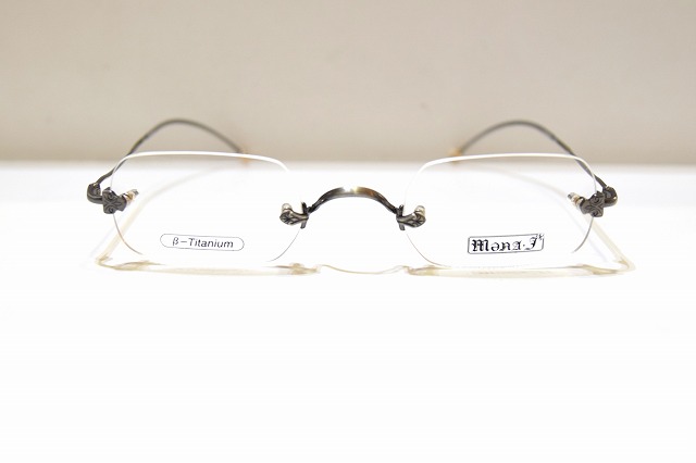 楽天市場】mona-J? M-041 col.GW ヴィンテージブローメガネフレーム
