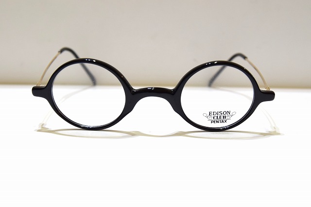 Edison Clubxa0 3112 191ヴィンテージメガネフレーム新品めがね眼鏡サングラスラウンド黒ぶち丸型メンズレディース Paigebird Com