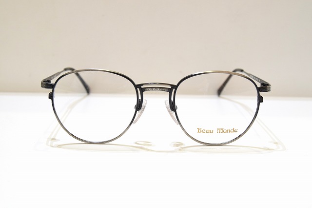 Beau Monde(ボーモンド)CHATHAM col.ASヴィンテージメガネフレーム新品めがね眼鏡サングラスメンズレディース男性用女性用クラシック彫金アンティークシルバー