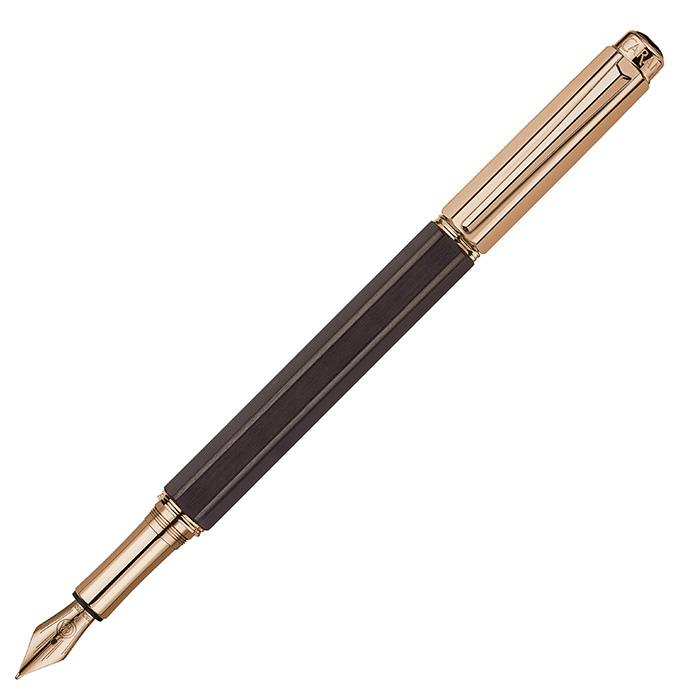 カランダッシュ  バリアス メットウッド　F 中古)CARAN d'ACHE カランダッシュ 万年筆 バリアス メット