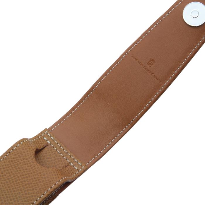 《新品》GRAFVONFABER-CASTELLペンケース1本挿しフラップタイプエプソムレザーブラウン設定なし【smtb-f】