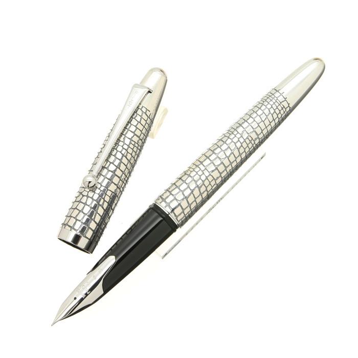 PILOTパイロット万年筆 シルバーン 格子＜ぺン先：F＞ 楽天市場】 PILOT パイロット 万年筆 シルバーン 格子 【正規品