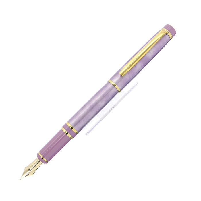 未使用：パイロットPILOT 万年筆　グランセ　ロジウム 14K-585(F) PILOT - パイロット 万年筆 グランセ ロジウム ブラック&ブルー