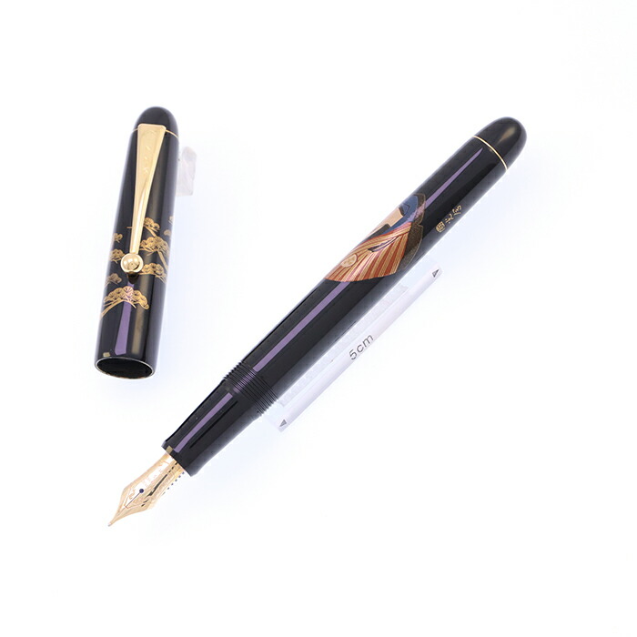 NAMIKI 蒔絵万年筆、桃とオウム NAMIKI 蒔絵万年筆、桃とオウム