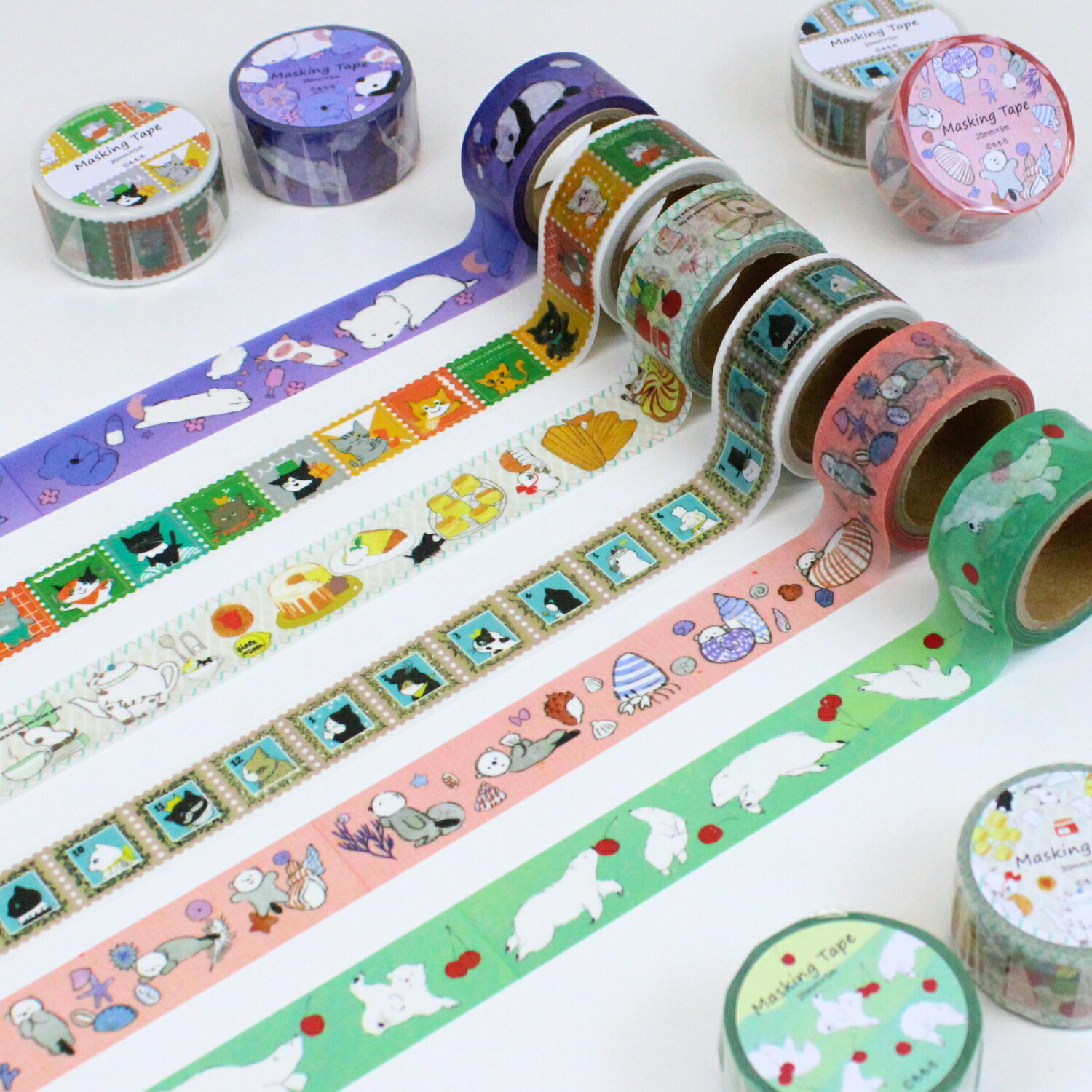 楽天市場】ももろ マスキングテープ 全6種 幅20mm×5mマスキング