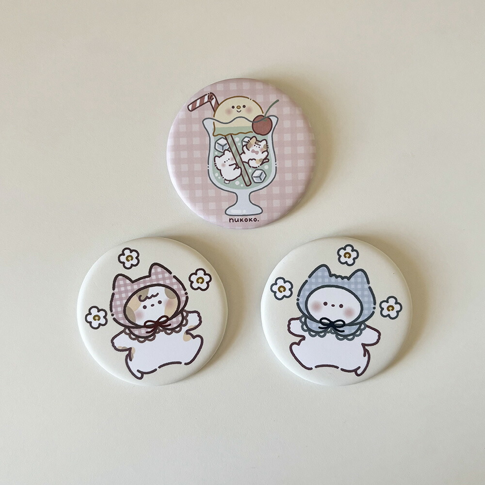 楽天市場】ねこちゃん キラキラ缶バッジ : アイアップ公式