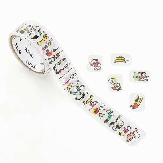 楽天市場】bande 1枚ずつめくれるマスキングテープ 宝石の降る街