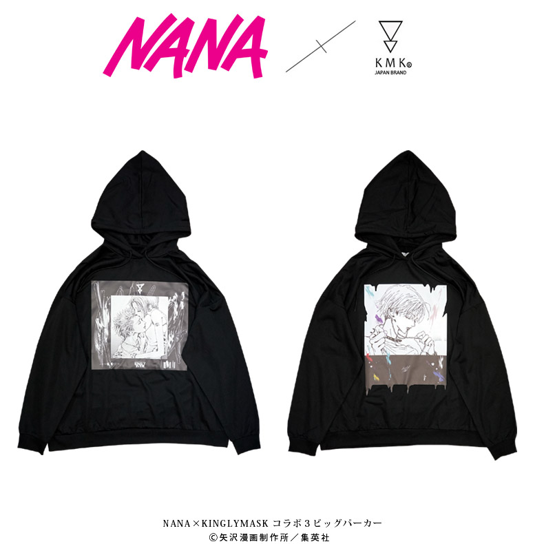 楽天市場】９月中旬～下旬頃入荷の予約販売NANA × KINGLYMASKコラボ３スーパー ロング スリーブ Tシャツ原宿 キングリーマスク メンズ  レディース ユニセックス 男女兼用 新作 ナナ 漫画 マンガ コミック : キングリーマスク