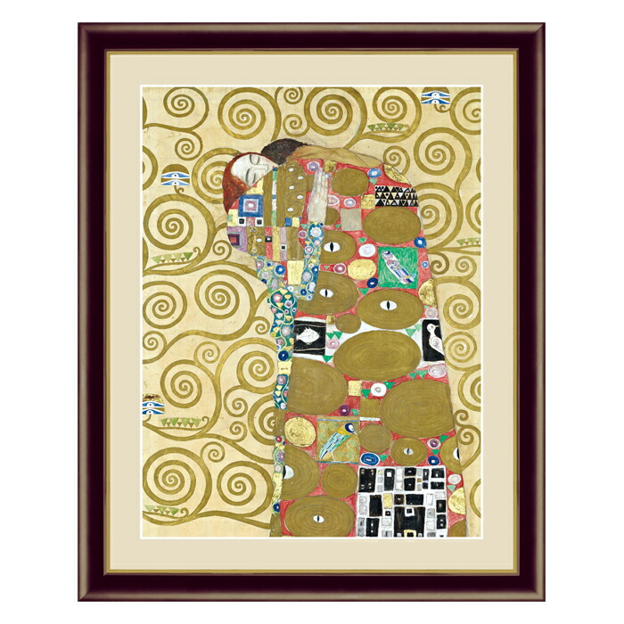 楽天市場】アート額絵 グスタフ・クリムト 抱擁 J1-074 F8 F6 F4 名画