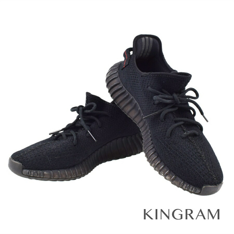 楽天市場 アディダス Adidas Yeezy Boost 350 V2 イージーブースト カニエウェスト Cp9652 Bred 黒 赤 合成繊維 メンズ スニーカー Rkd 中古 キングラム楽天市場店