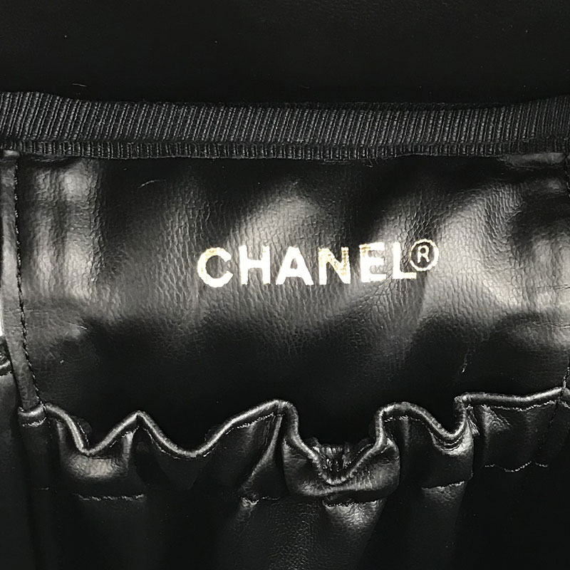 シャネル A バニティ 縦型 キャビアスキン Chanel 化粧ポーチ キングラム店 バニティ 縦型 中古 コンビニ受取対応商品 キャビアスキン ブラック ゴールド Te 店頭受取対応商品 全国一律送料無料