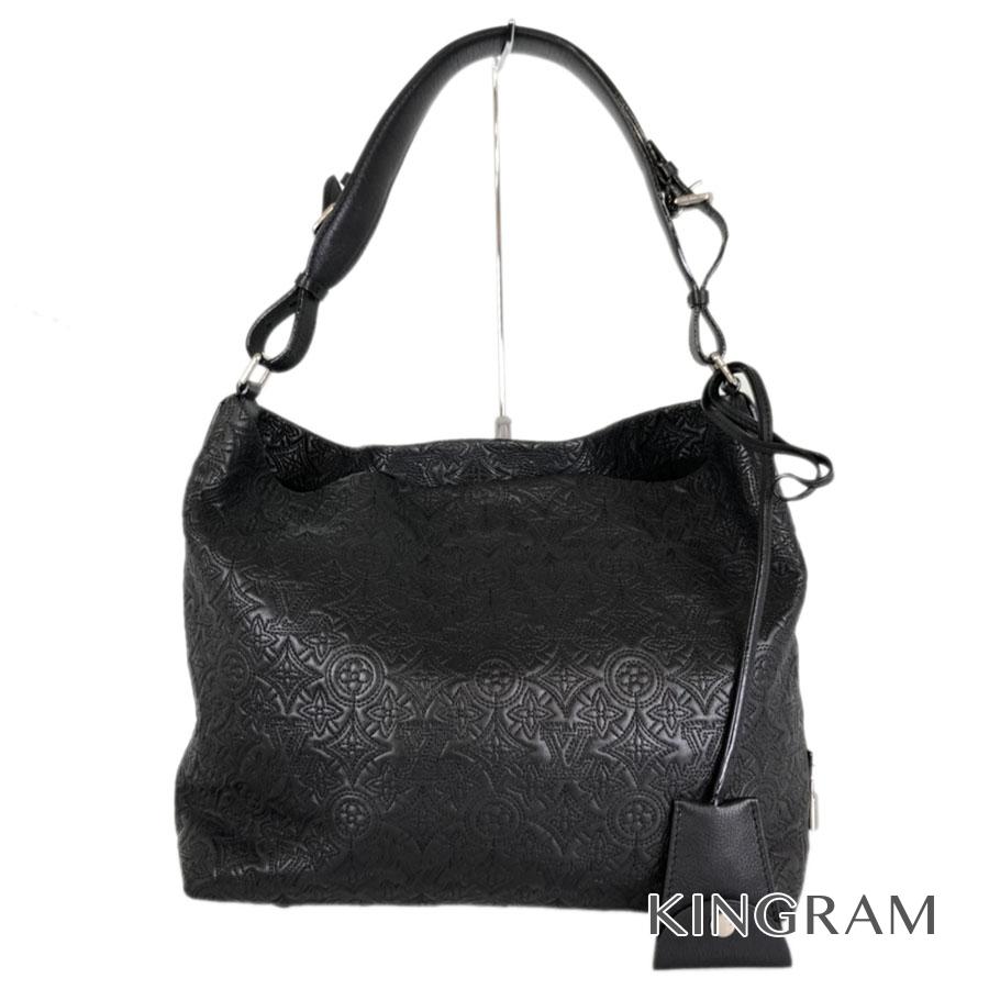 ルイ ヴィトン Louis Vuitton アンティア ホーボーpm M933 ノワール レザー ショルダーバッグ Ros 中古 Bilalshahrour Fr