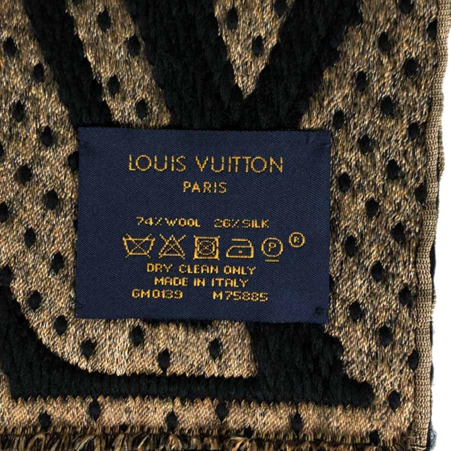 楽天市場 ルイ ヴィトン Louis Vuitton エシャルプ ジャイアントモノグラム ジャングル M755 ノワール アニマル柄 ウール74 シルク26 レディース マフラー Kkd 中古 キングラム楽天市場店