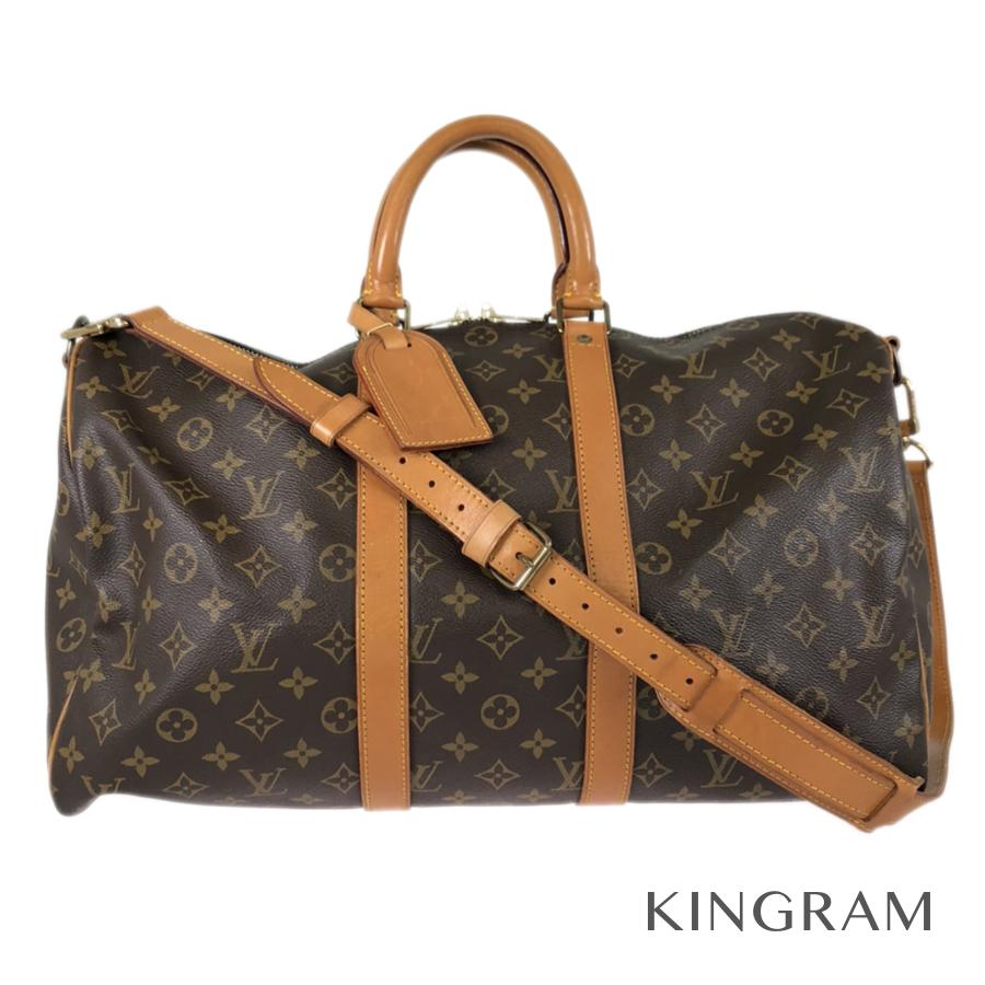 全国一律送料無料 コンビニ受取対応商品 バンドリエール45 Louis Louis 店頭受取対応商品 バッグ ルイ ヴィトン キーポル Vuitton モノグラム バンドリエール45 M Pvc ボストンバッグ Rib 中古 キングラム店