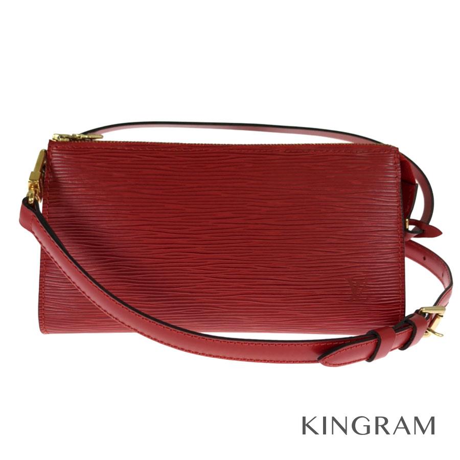 中華のおせち贈り物 アクセサリーポーチ M ショルダーストラップ付き ポシェット アクセソワール エピ Vuitton Louis ルイ ヴィトン カーマイン Rsn 中古 アクセサリーポーチ レザー Gs Louislegrand Com