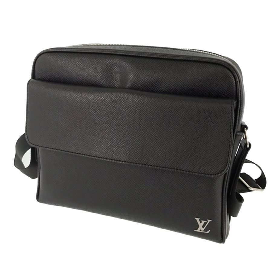 代引き人気 ルイ ヴィトン Louis Tu 中古 ショルダーバッグ レザー ノワール M メッセンジャー アレックス タイガ Vuitton メンズバッグ Www Williamssound Com