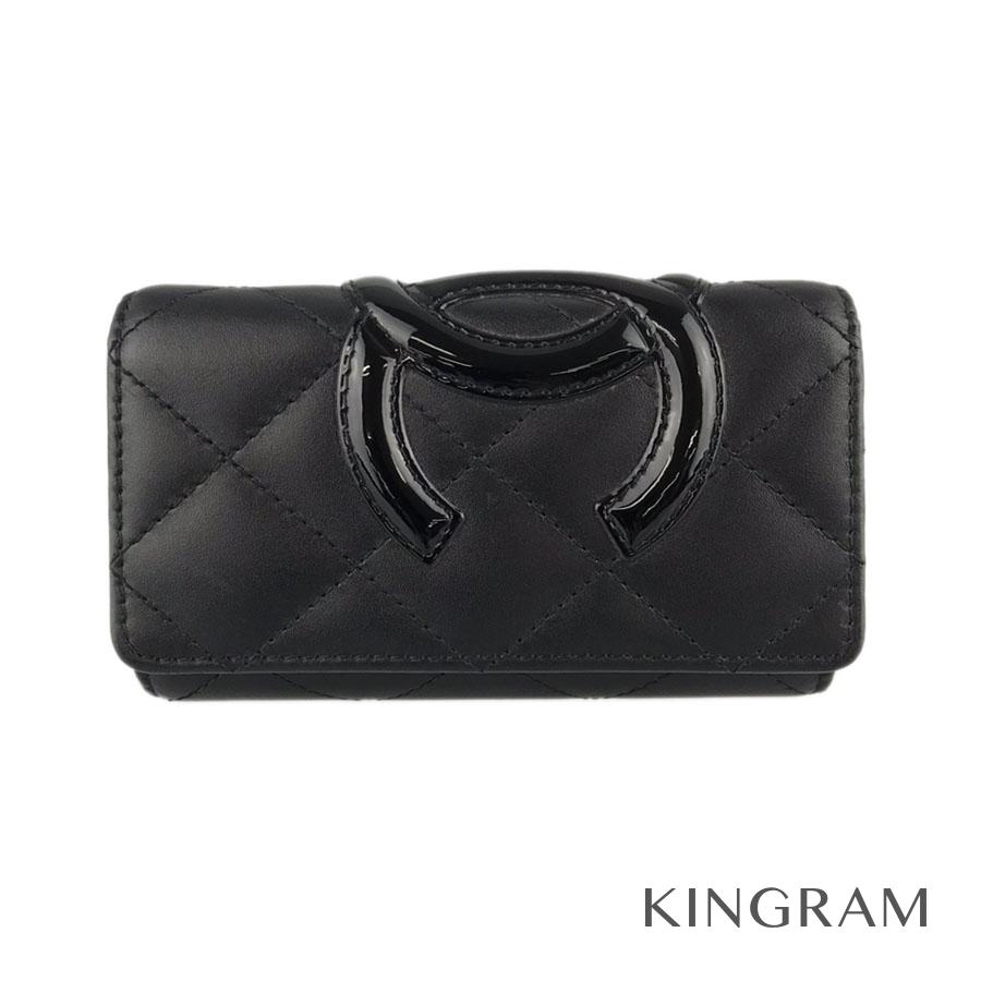 シャネル Chanel カンボンライン 6連 ブラック レザー キーホルダー キーケース Te 中古 Smartteamoney Com