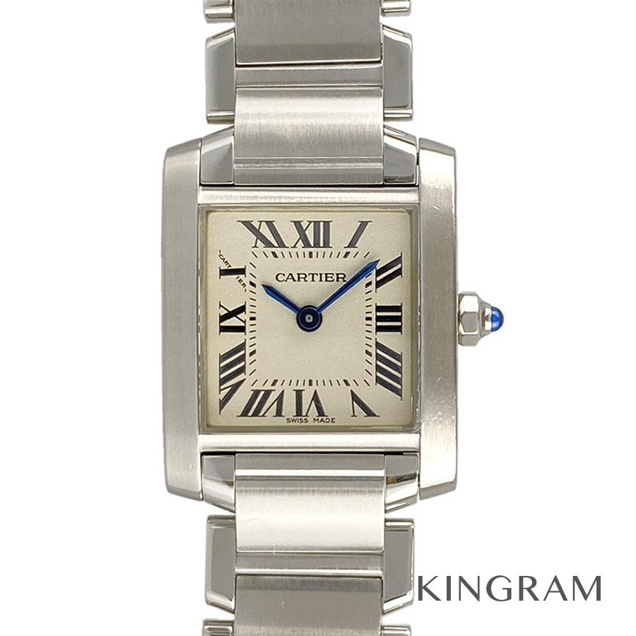 カルティエ Cartier タンクフランセーズsm W51008q3 電池交換 機械点検済 クォーツ レディース 腕時計 Skd 中古 Fitzfishponds Com