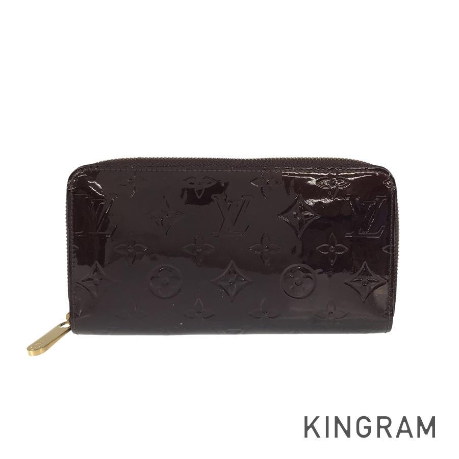 ルイ・ヴィトン LOUIS VUITTON モノグラム ヴェルニ ジッピーウォレット M93522 専売特許なめし革 長紙入れ ラウンドジッパー yec【中古】