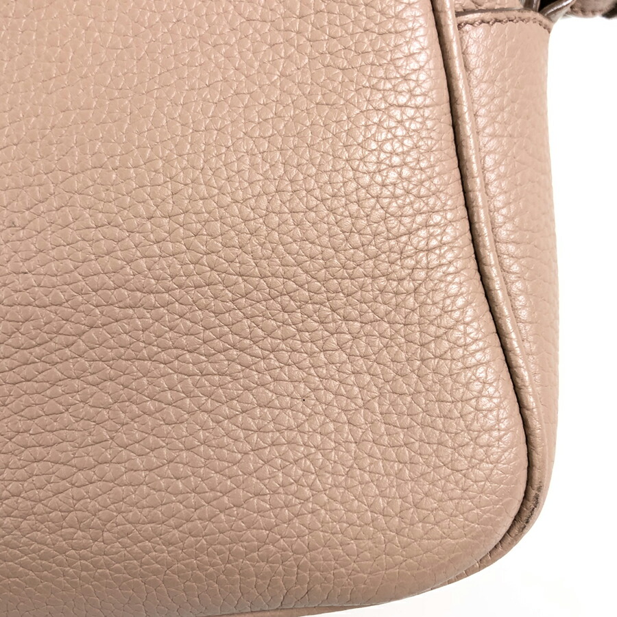 プラダPRADAVITELLOPHENIXクロスボディグレージュ1BH103CIPRIAレザーショルダーバッグny【中古】