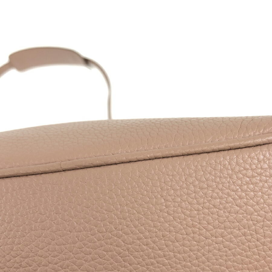 プラダPRADAVITELLOPHENIXクロスボディグレージュ1BH103CIPRIAレザーショルダーバッグny【中古】