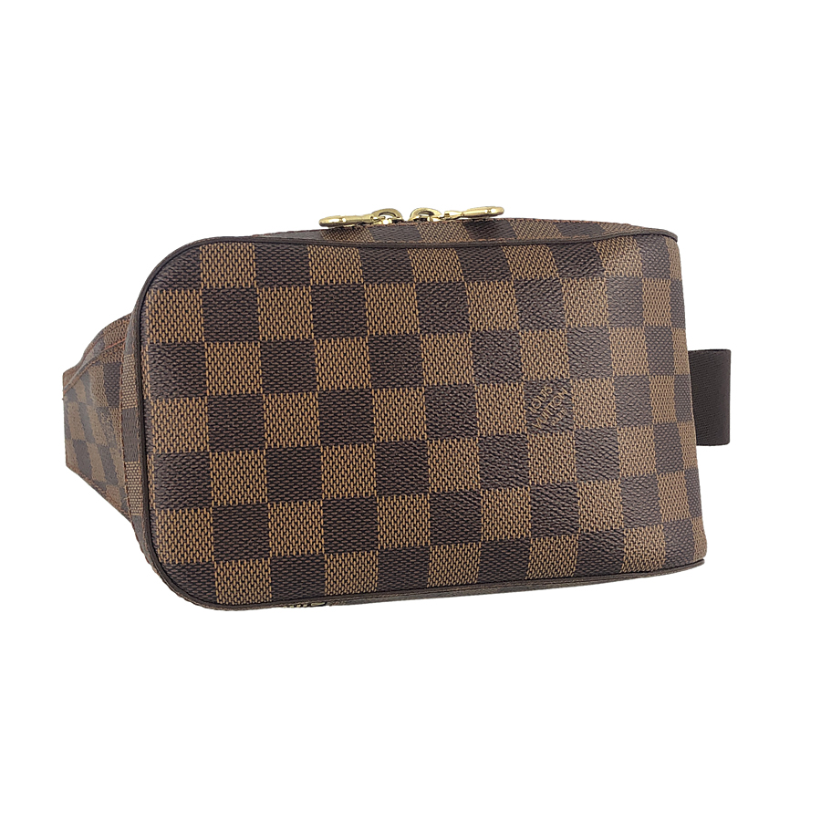 LOUIS VUITTON GERONIMOS DAMIER EBENE HIP BAG BROWN-CC569 